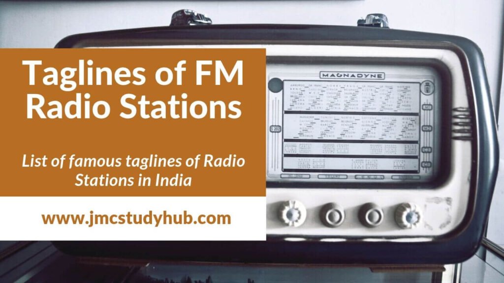 taglines of FM radio stations