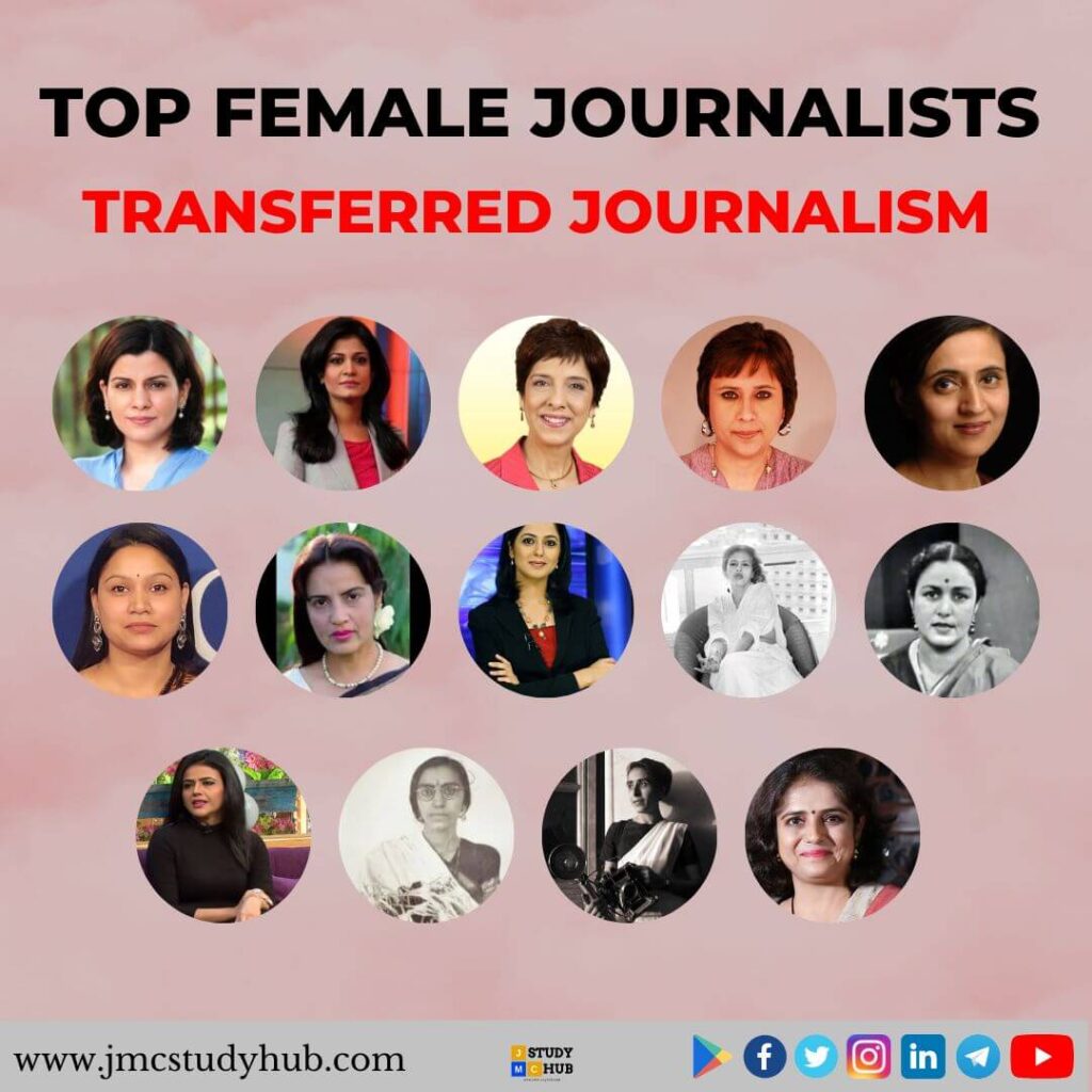 Female Journalists Transferred The Journalism Field