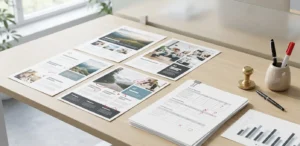 advertising review process and ad layout evaluation in media industry