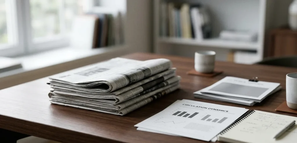 Indian newspaper industry documents and print media coordination setup